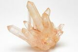 Tangerine Quartz Crystal Cluster - Madagascar #205866-1